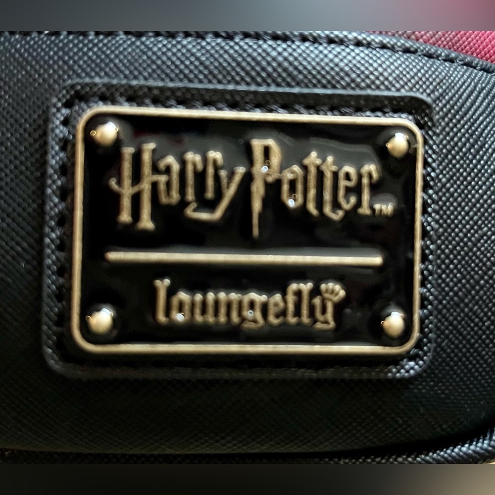 NWT Loungefly Harry Potter Trilogy Series #1 Triple Zipper Backpack - Picture 9 of 12